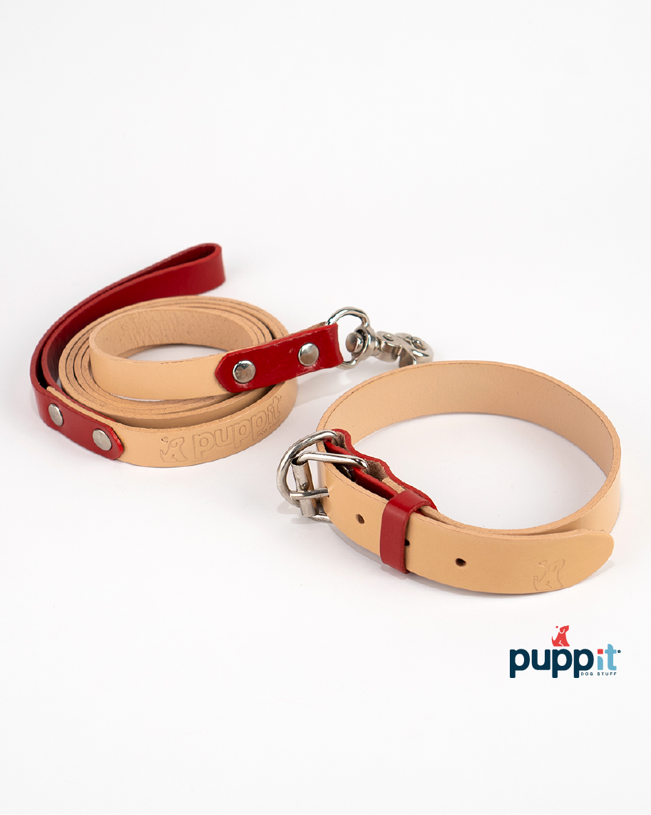Set Correa & Collares Lisa Natural