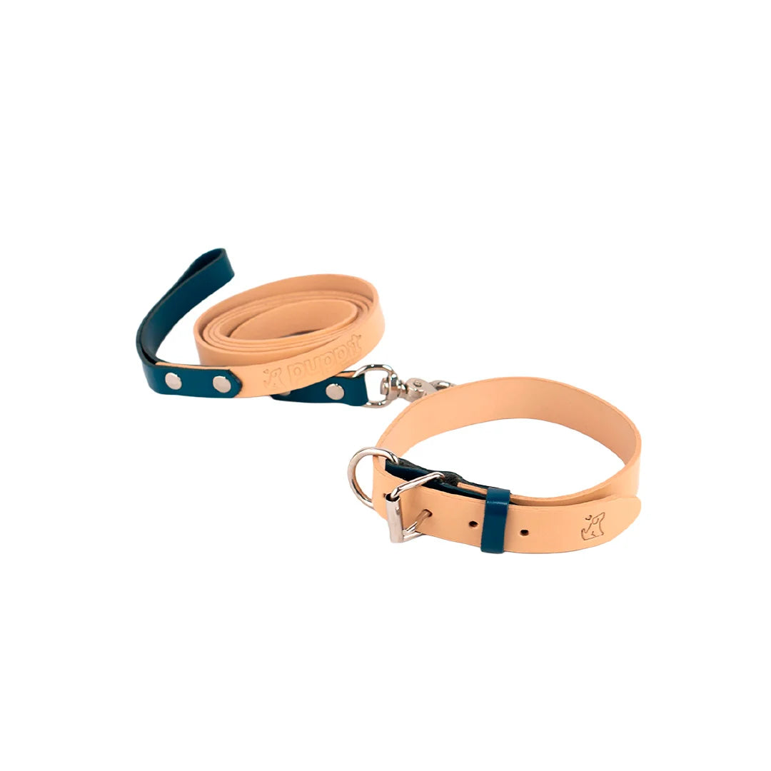 Set Correa & Collares Lisa Natural