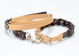 Smooth Natural/Blue Leash &amp; Collar Set