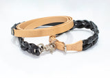 Smooth Natural/Blue Leash &amp; Collar Set