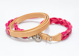 Natural/Pink Braided Strap